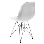 Ficha técnica e caractérísticas do produto Cadeira Side PC Branca com Base Cromada - By Haus