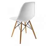 Ficha técnica e caractérísticas do produto Cadeira Side PP Branca com Base de Madeira - By Haus