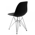 Ficha técnica e caractérísticas do produto Cadeira Side PP Preta com Base em Inox - By Haus