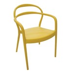 Ficha técnica e caractérísticas do produto Cadeira Sissi com Braços Amarelo - Tramontina