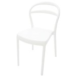 Ficha técnica e caractérísticas do produto Cadeira Sissi Encosto Vazado Branco