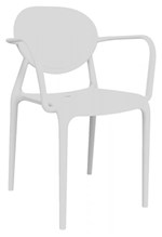 Ficha técnica e caractérísticas do produto Cadeira Slick com Braço Branca - IM In