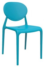 Ficha técnica e caractérísticas do produto Cadeira Slick Sem Braço Azul - Im In