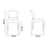 Ficha técnica e caractérísticas do produto Cadeira Slick Sem BRAÇO Verde