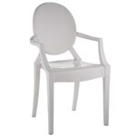 Ficha técnica e caractérísticas do produto Cadeira Sofia com Braço Branco Rivatti