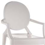Cadeira Sofia com Braço Policarbonato Branco - Rivatti
