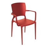 Ficha técnica e caractérísticas do produto Cadeira Sofia com Braço Vermelho- Tramontina