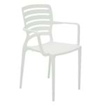 Ficha técnica e caractérísticas do produto Cadeira Sofia com Braços Encosto Horizontal Branca Tramontina 92036010