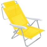 Ficha técnica e caractérísticas do produto Cadeira Sol de Verão Amarela - Mor