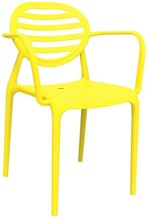 Ficha técnica e caractérísticas do produto Cadeira Stripe com Braço Amarela - IM In