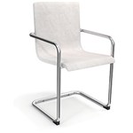 Ficha técnica e caractérísticas do produto Cadeira Suécia Cromada - 1C006CR-106 - Branca - Kappesberg