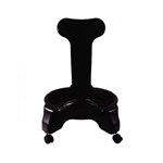 Cadeira Suporte para Bola de Pilates Liveup Sports LS3573 Preta