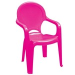 Ficha técnica e caractérísticas do produto Cadeira TiqueTaque com Braços Rosa Infantil - Tramontina