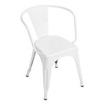 Ficha técnica e caractérísticas do produto Cadeira Tolix Iron com Braços - Branco
