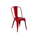 Ficha técnica e caractérísticas do produto Cadeira Tolix Iron - Design - VERMELHO