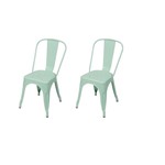 Ficha técnica e caractérísticas do produto 2 Cadeira Tolix Iron Tiffany Decoradeira