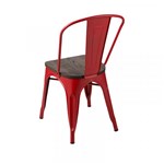 Ficha técnica e caractérísticas do produto Cadeira Tolix Madeira Vermelha - By Haus