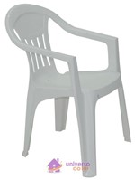 Ficha técnica e caractérísticas do produto Cadeira Tramontina Ilhabela Basic com Braços em Polipropileno Branco