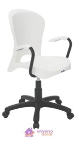 Ficha técnica e caractérísticas do produto Cadeira Tramontina Jolie Branca em Polipropileno com Rodízio e Braços