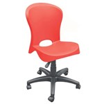 Ficha técnica e caractérísticas do produto Cadeira Tramontina Jolie com Rodízio Vermelho