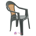 Ficha técnica e caractérísticas do produto Cadeira Tramontina Malibu Classic com Braços em Polipropileno Verde Tramontina