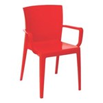 Ficha técnica e caractérísticas do produto Cadeira Victória com Braços Vermelho- Tramontina - Vermelho Carne