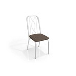 Cadeiras Kappesberg Viena 2c072cr (2 Unidades) - Cor Cromada - Assento Marrom 21
