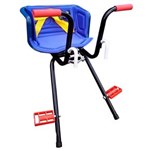 Ficha técnica e caractérísticas do produto Cadeirinha Infantil Dianteira Azul para Bicicleta Stilo Super Luxo