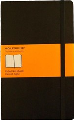 Ficha técnica e caractérísticas do produto Caderneta Clássica Moleskine Notebook Capa Dura Pautada 9x14 Cm Pocket - Preto