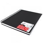 Ficha técnica e caractérísticas do produto Caderneta Espiralada para Esboço Canson Art Book One Preto 100g/m² 21,6 X 27,9 Cm - 400039212
