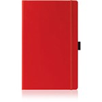 Ficha técnica e caractérísticas do produto Caderneta Lisa Paros G C/ Porta Caneta Papel Marfim - Vermelha - Pombo