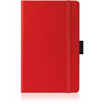 Ficha técnica e caractérísticas do produto Caderneta Lisa Paros P C/ Porta Caneta Papel Marfim - Vermelha - Pombo