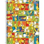 Ficha técnica e caractérísticas do produto Caderno 01x1 Capa Dura 2018 The Simpsons 96 Folhas