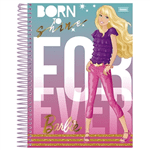 Ficha técnica e caractérísticas do produto Caderno Barbie Fashion 10x1 - 200 Folhas - Foroni