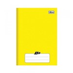 Ficha técnica e caractérísticas do produto Caderno Brochura 1/4 Capa Dura D+ 48 Folhas Tilibra Amarelo