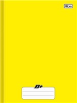Ficha técnica e caractérísticas do produto Caderno Brochura Capa Dura 1/4 96folhas D+ Amarelo 1672 C/10 - Tilibra