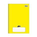 Ficha técnica e caractérísticas do produto Caderno Brochura Capa Dura 1/4 D+ Amarelo 96 Folhas Tilibra