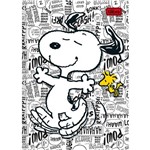 Caderno Brochura Snoopy 1x1 - 96 Folhas - Tilibra - Bege