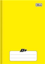 Ficha técnica e caractérísticas do produto Caderno Brochurao Capa Dura D+ 96 Folhas Amarelo Tilibra