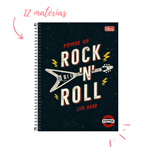 Ficha técnica e caractérísticas do produto Caderno Capa Dura Universitário 12 Matérias Rock'n Roll Pepper Tilibra
