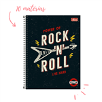 Ficha técnica e caractérísticas do produto Caderno Capa Dura Universitário 10 Matérias Rock'n Roll Pepper Tilibra