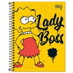 Ficha técnica e caractérísticas do produto Caderno de Espiral - Capa Dura - Colegial - Simpsons - 10 Matérias - Tilibra