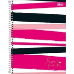Ficha técnica e caractérísticas do produto Caderno Espiral 1 Matéria Love Pink 80 Folhas Tilibra 304905
