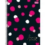 Ficha técnica e caractérísticas do produto Caderno Espiral 10 Matérias Love Pink 160 Folhas Tilibra 304875