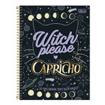 Ficha técnica e caractérísticas do produto Caderno Espiral Capa Dura Universitário 10 Matérias 200 Folhas Capricho Witch Please Tilibra