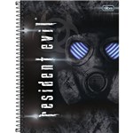Ficha técnica e caractérísticas do produto Caderno Espiral Capa Dura Universitário 1 Matéria Resident Evil 96 Folhas (Pacote com 4 Unidades) - Sortido
