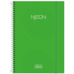 Ficha técnica e caractérísticas do produto Caderno Espiral Neon Green 96 Folhas - Tilibra