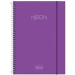 Ficha técnica e caractérísticas do produto Caderno Espiral Neon Purple 96 Folhas - Tilibra