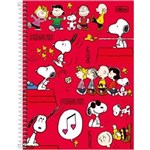 Ficha técnica e caractérísticas do produto Caderno Espiral Snoopy 200 Folhas - Tilibra Vermelho