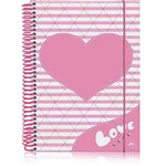 Ficha técnica e caractérísticas do produto Caderno Love Rosa (200 Folhas) - DAC